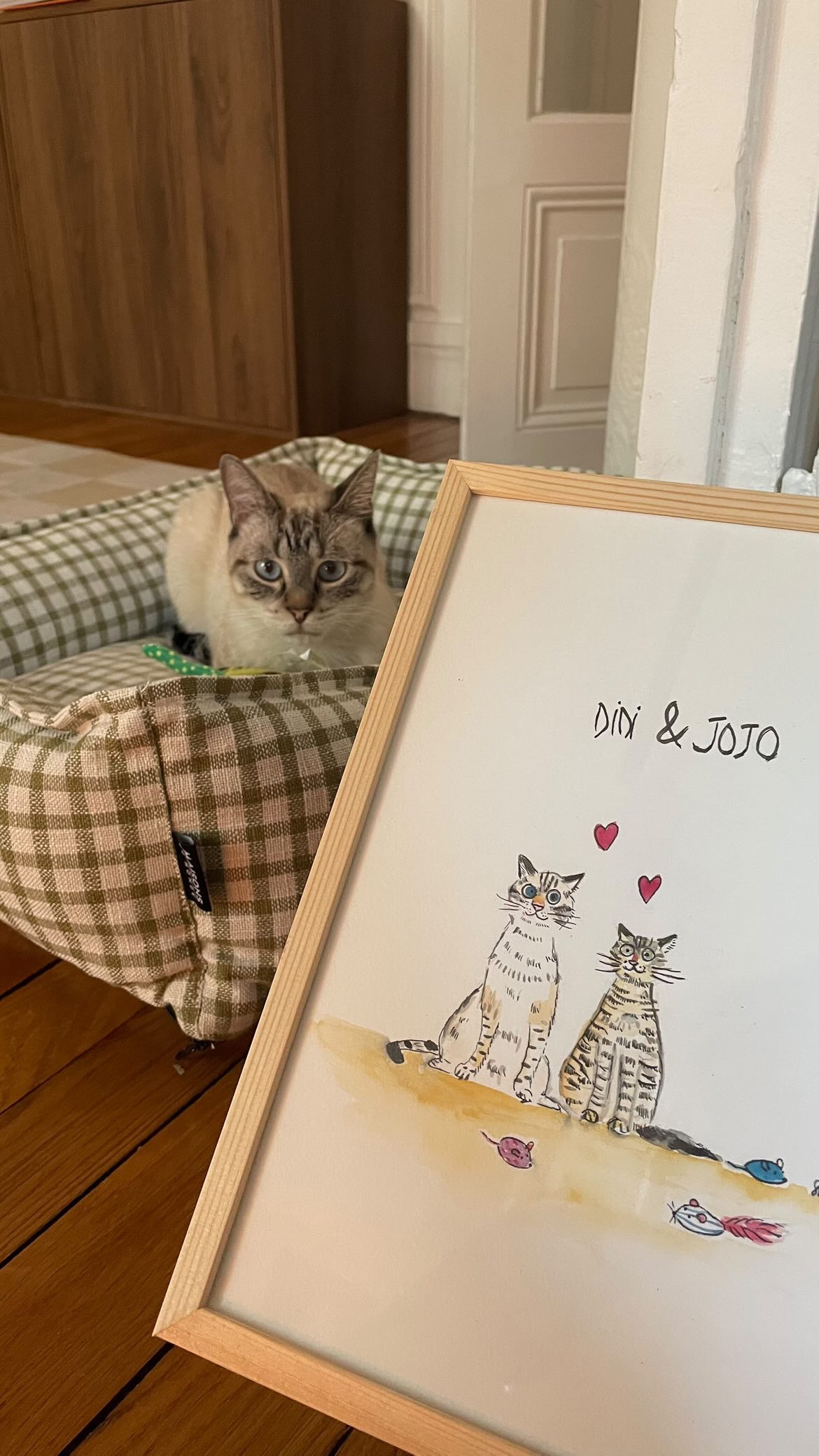 Portrait d'animal sur mesure à l'aquarelle