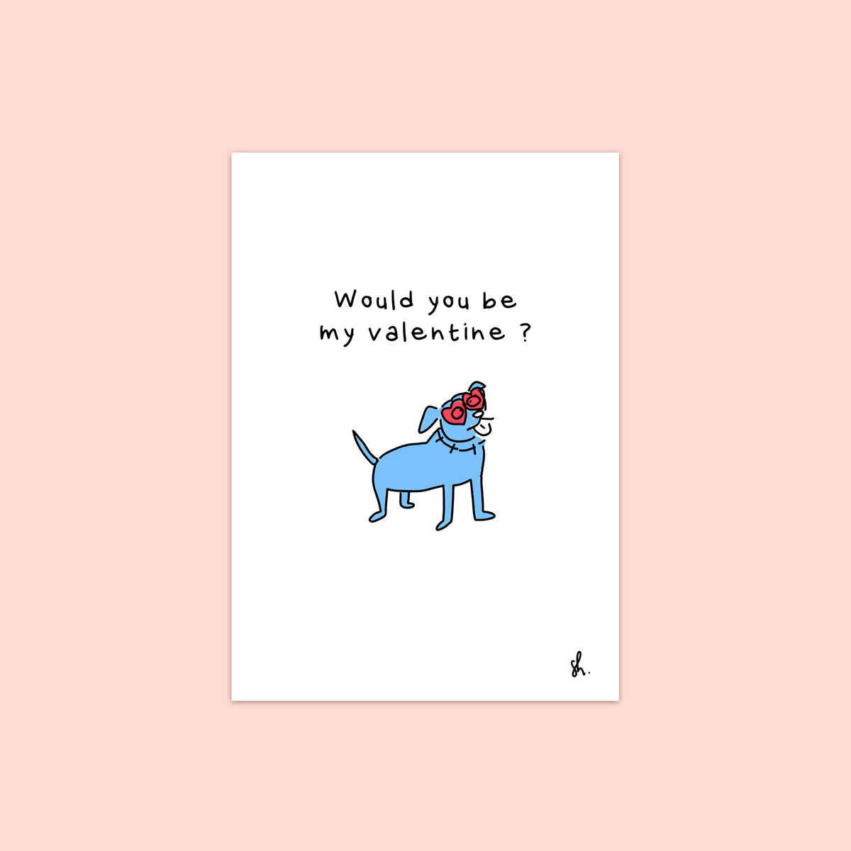Carte de voeux "Would you be my valentine?"