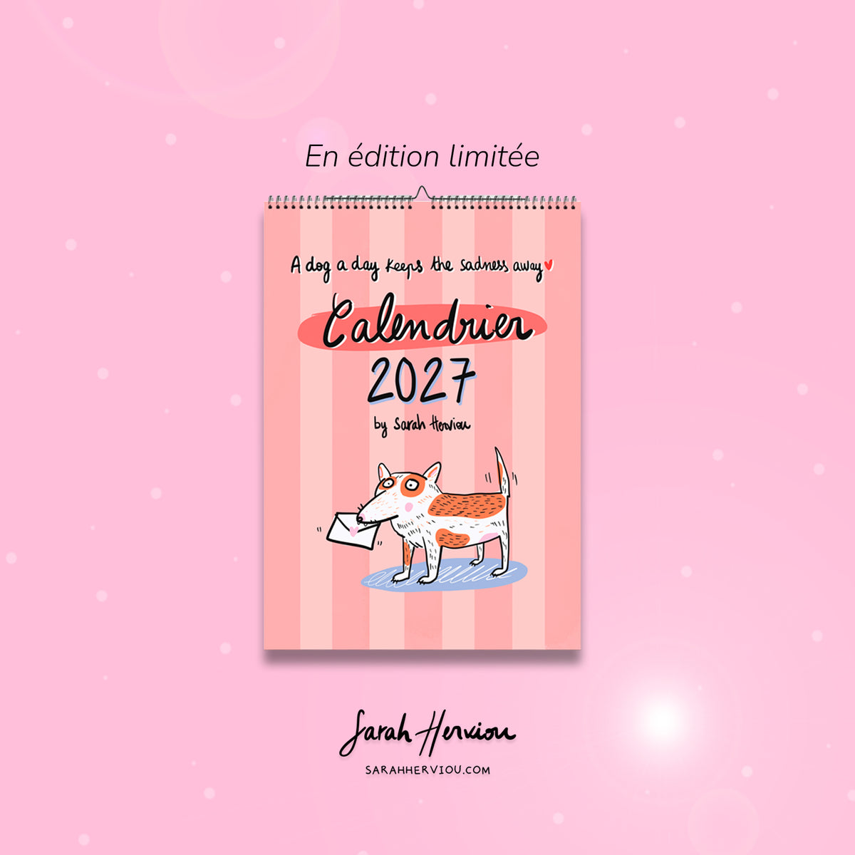 Calendrier 2027 illustré 100% chiens